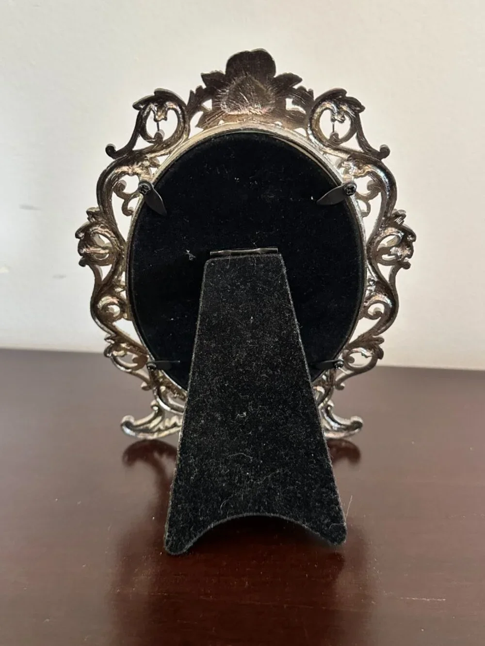 Vintage Oval Ornate Easel Picture Floral Frame Rococo